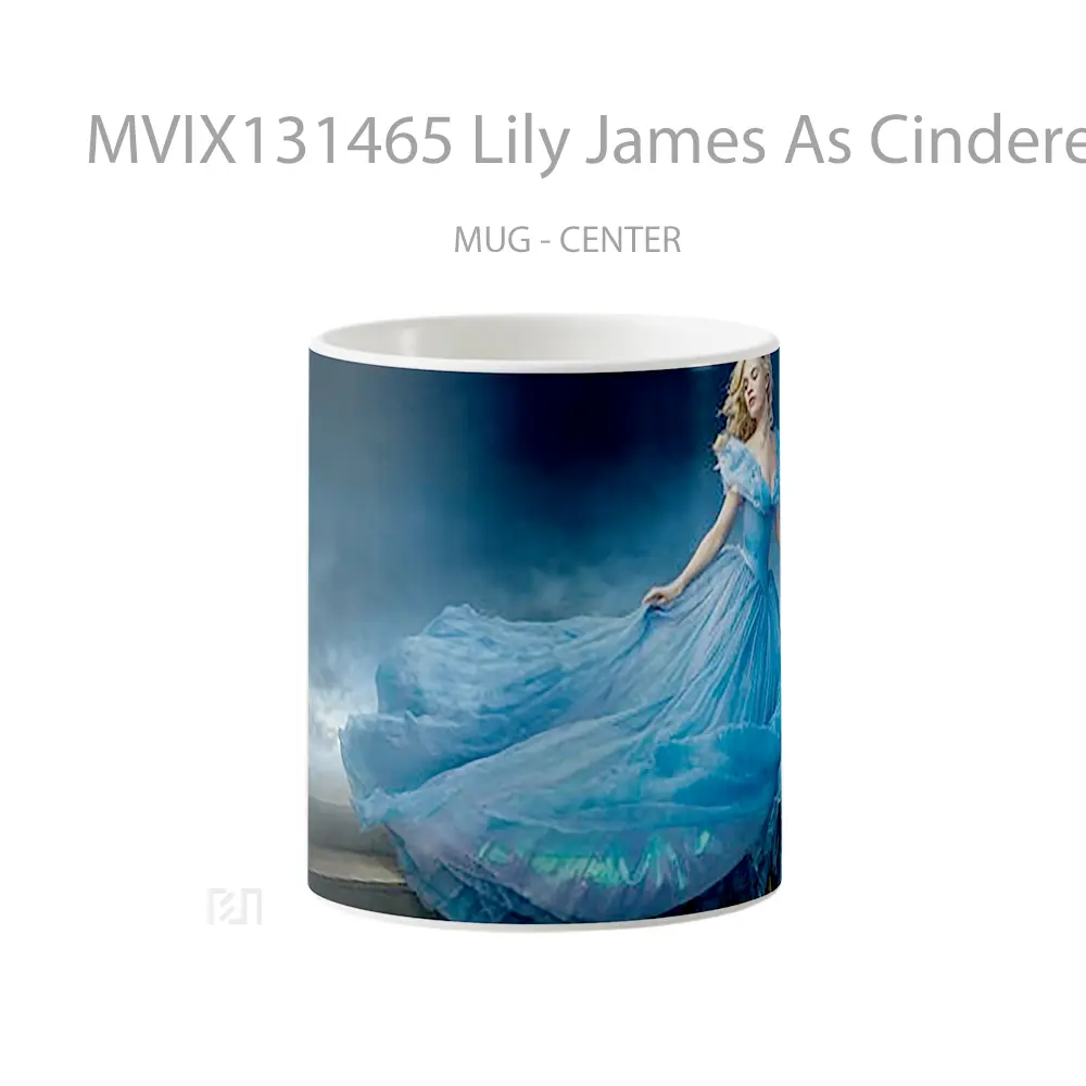 Mug Lily James As Cinderella Gelas Keramik Unik