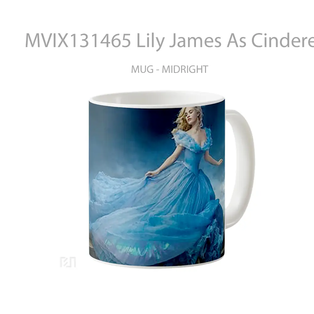 Mug Lily James As Cinderella Gelas Keramik Unik - All-side / Desain