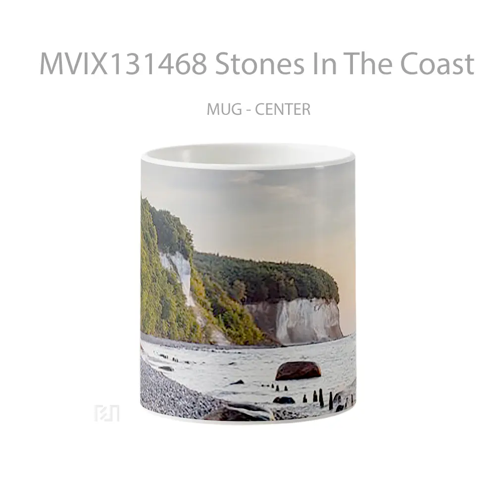 Mug Stones In The Coast Gelas Keramik Unik