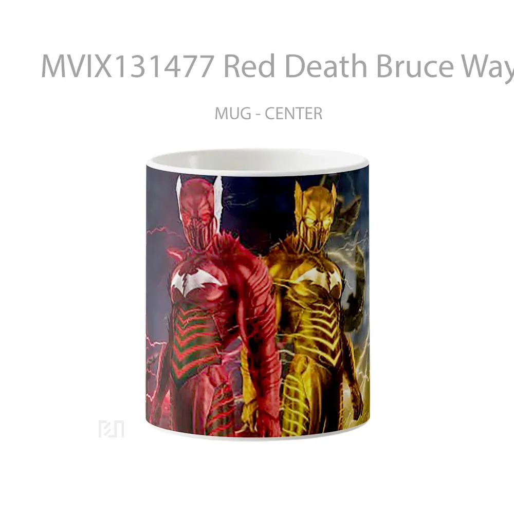 Mug Red Death Bruce Wayne And Reverse Death Barry Allen Gelas Keramik Unik