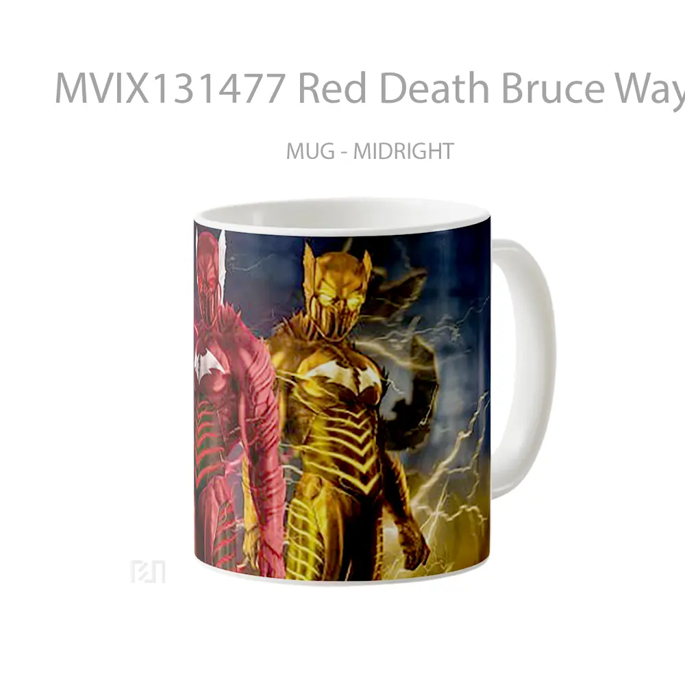 Mug Red Death Bruce Wayne And Reverse Death Barry Allen Gelas Keramik Unik - All-side / Desain