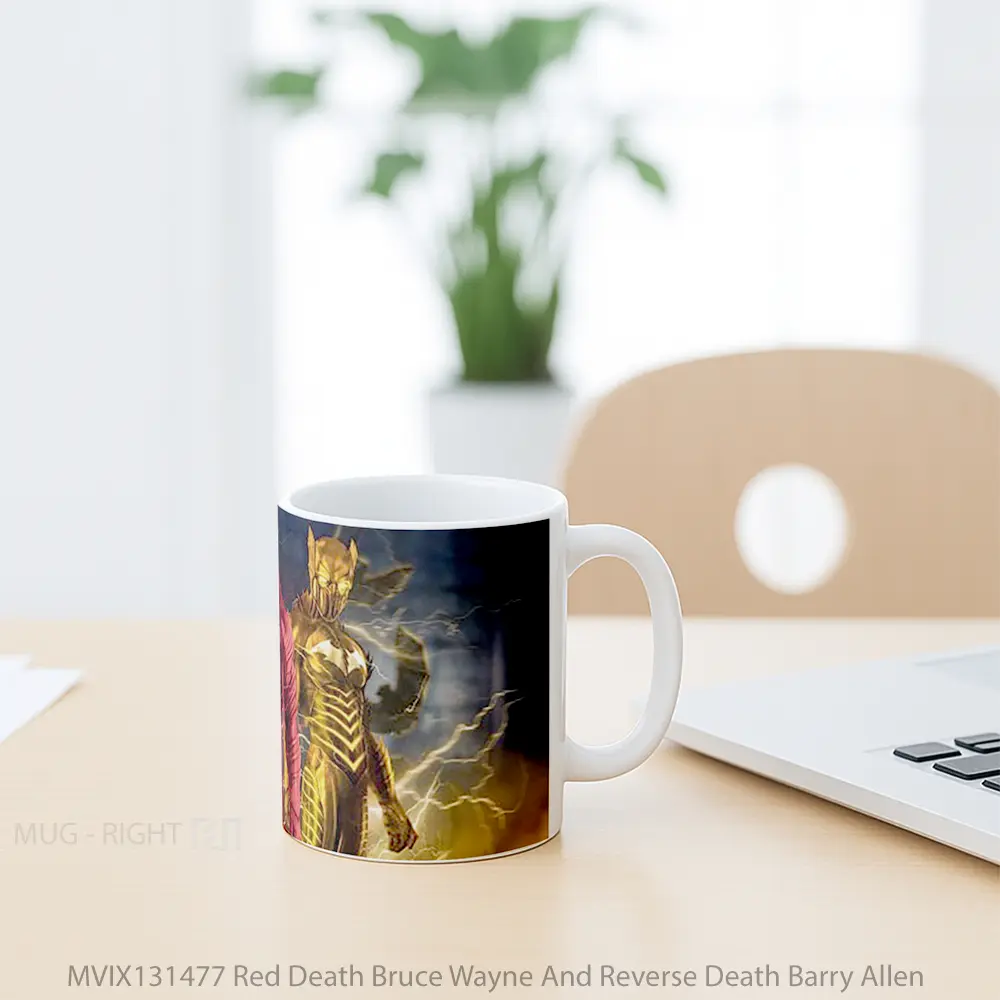 Mug Red Death Bruce Wayne And Reverse Death Barry Allen Gelas Keramik Unik - All-side / Desain