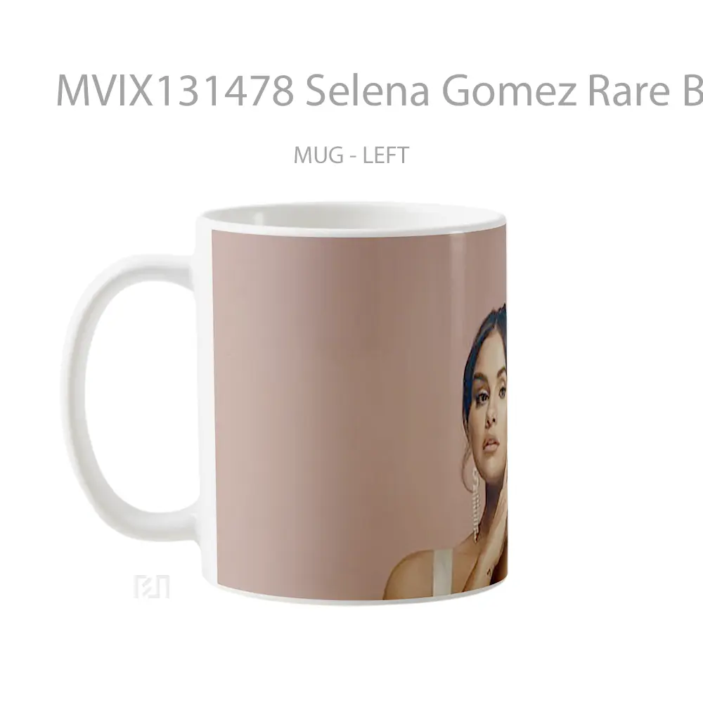 Mug Selena Gomez Rare Beauty Gelas Selebriti - All-side / Desain