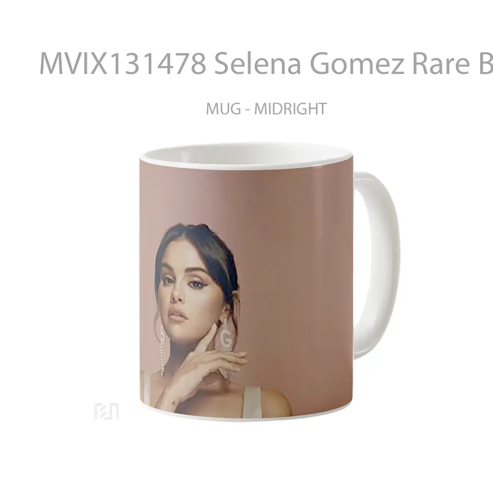 Mug Selena Gomez Rare Beauty Gelas Selebriti - All-side / Desain
