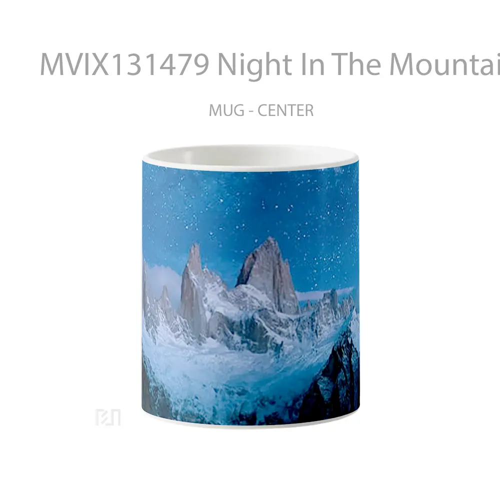 Mug Night In The Mountains V2 Gelas Pemandangan Alam