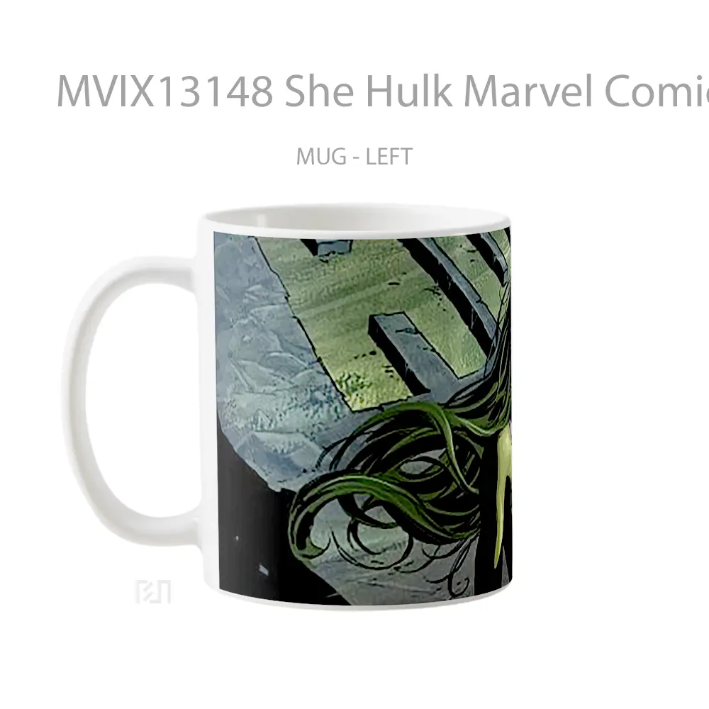 Mug She Hulk Marvel Comics Gelas Superhero - All-side / Desain