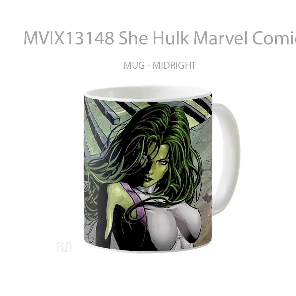 Mug She Hulk Marvel Comics Gelas Superhero - All-side / Desain