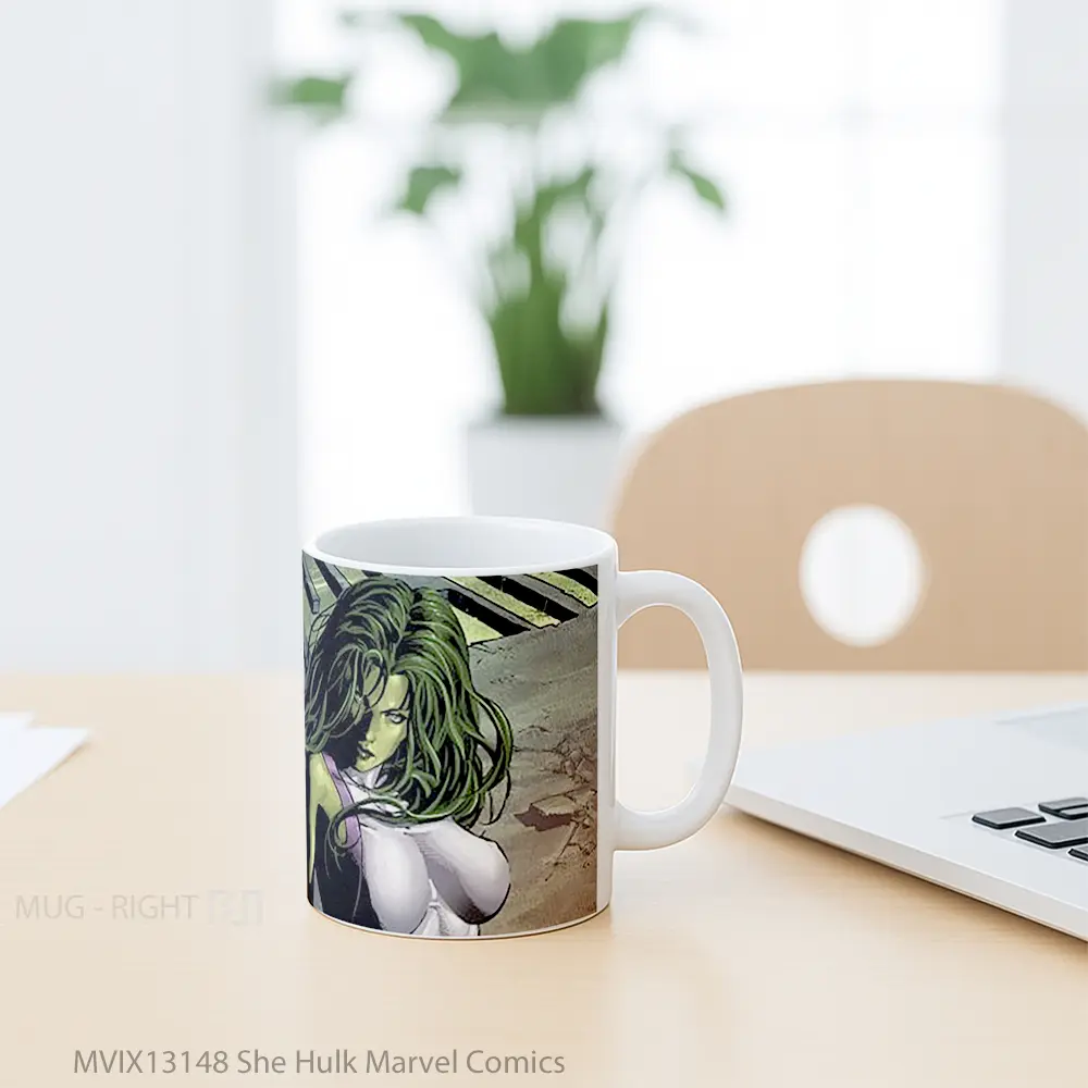 Mug She Hulk Marvel Comics Gelas Superhero - All-side / Desain
