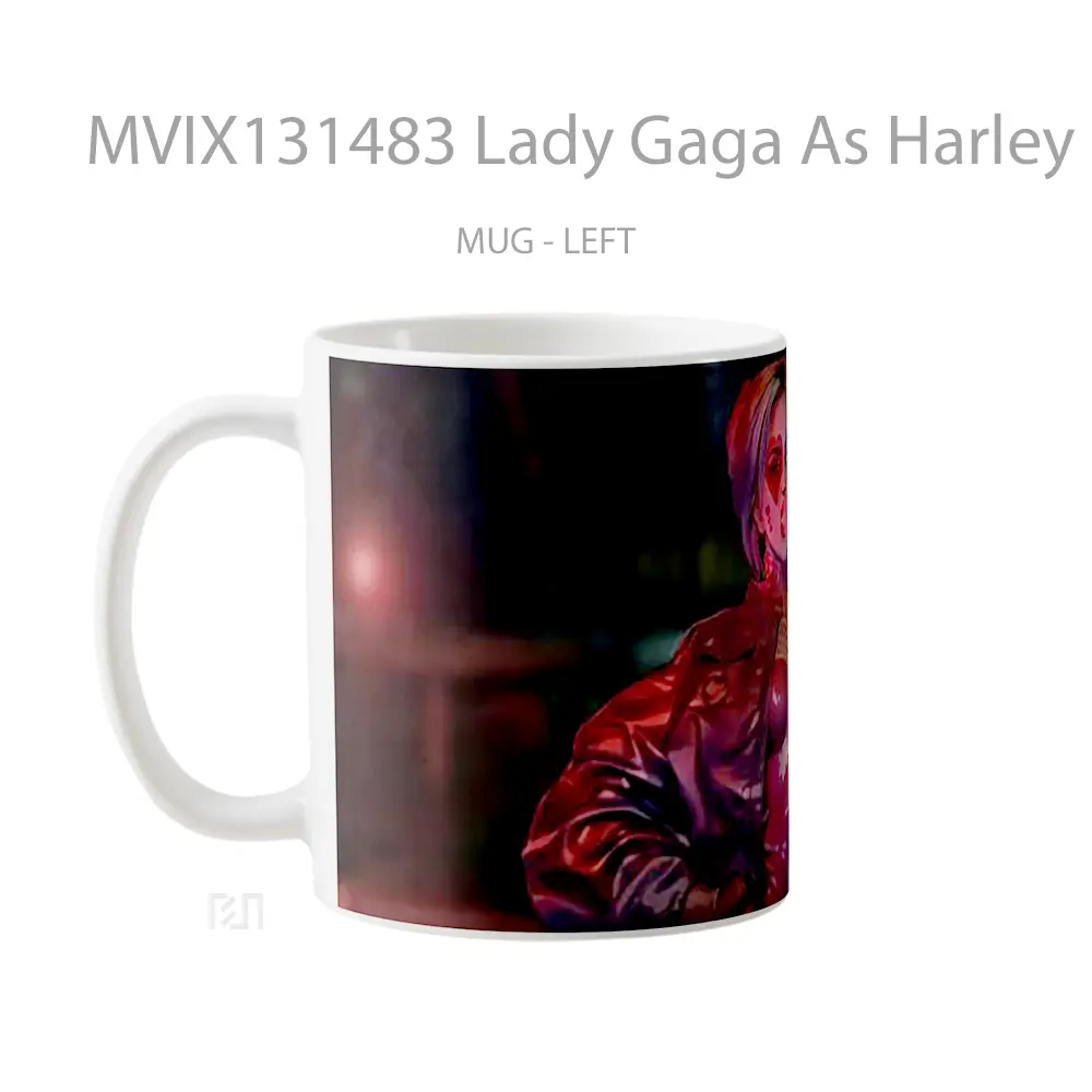 Mug Lady Gaga As Harley Quinn Gelas Selebriti - All-side / Desain