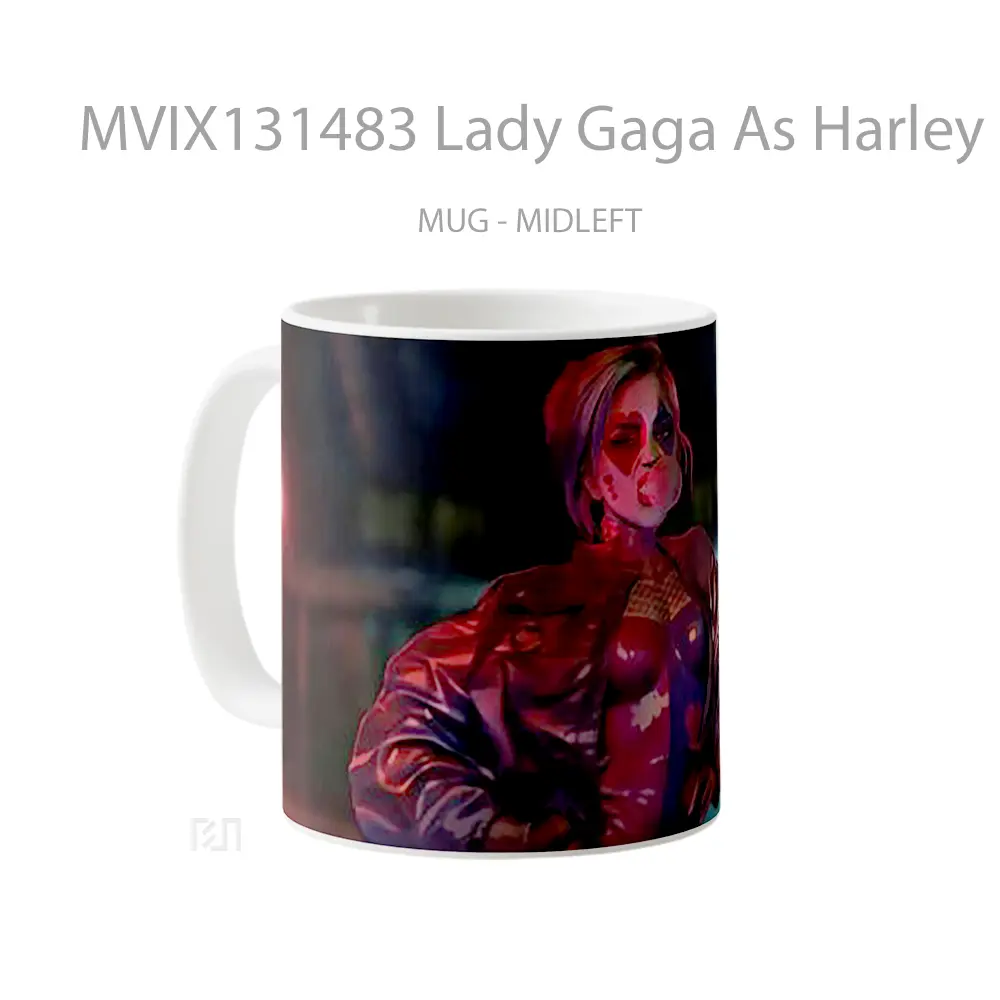 Mug Lady Gaga As Harley Quinn Gelas Selebriti - All-side / Desain