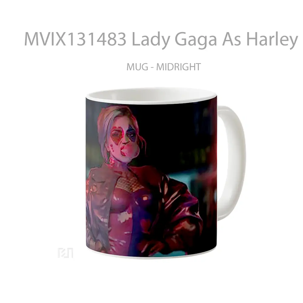 Mug Lady Gaga As Harley Quinn Gelas Selebriti - All-side / Desain