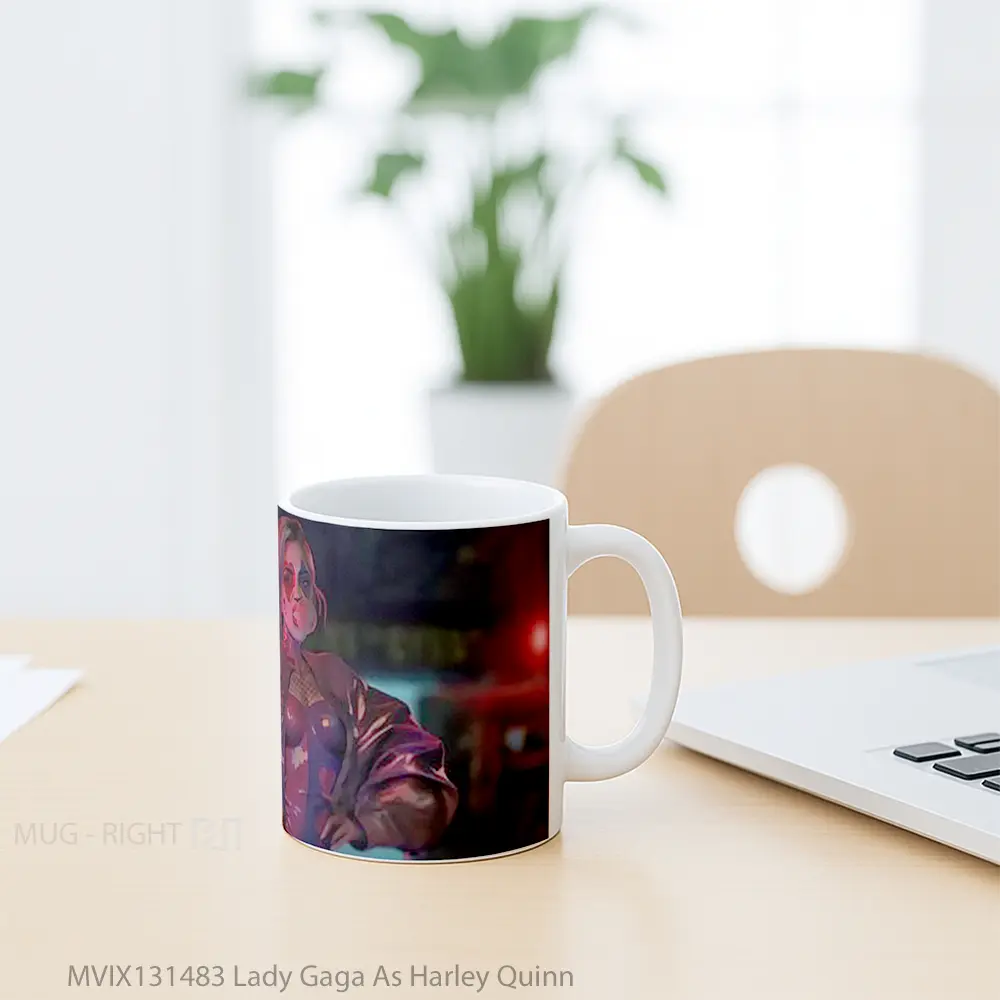 Mug Lady Gaga As Harley Quinn Gelas Selebriti - All-side / Desain