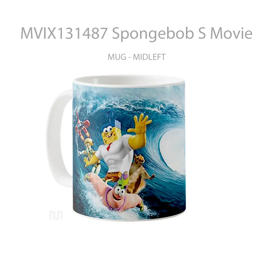 Mug Spongebob S Movie Gelas Kartun - All-side / Desain