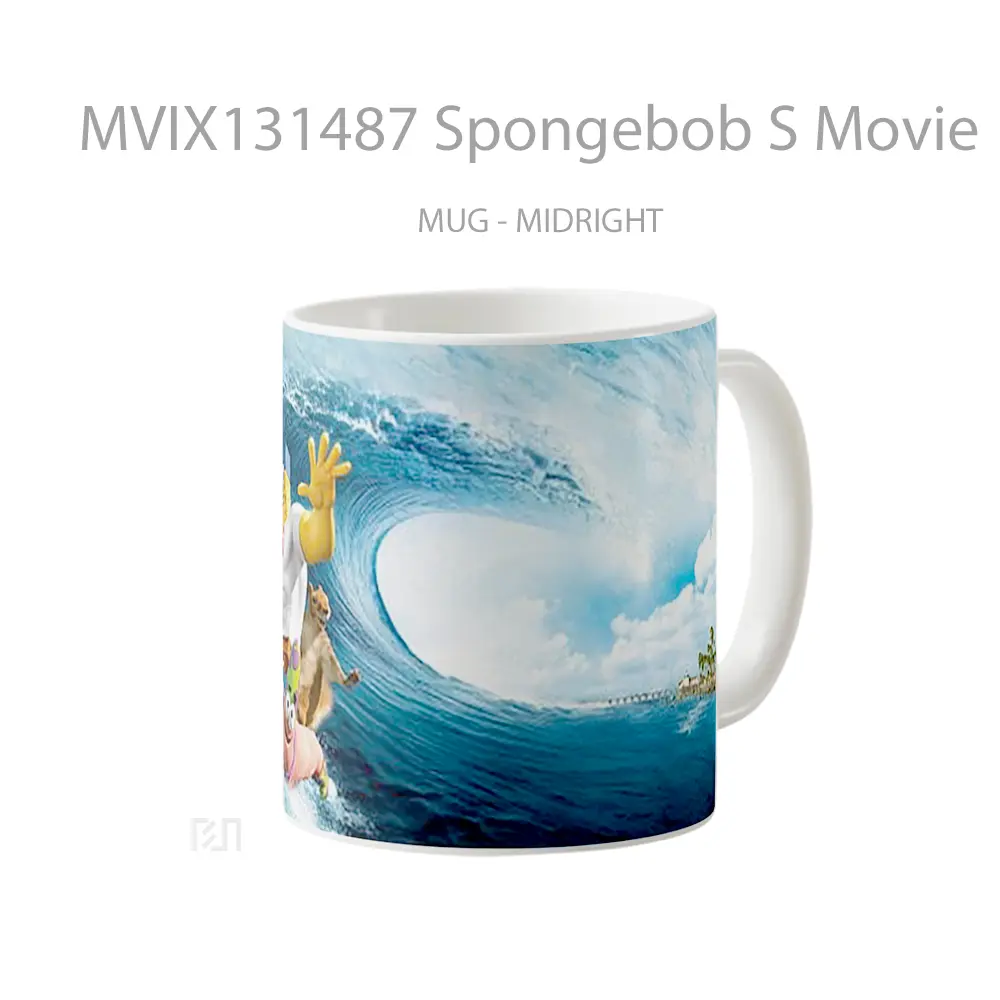 Mug Spongebob S Movie Gelas Kartun - All-side / Desain