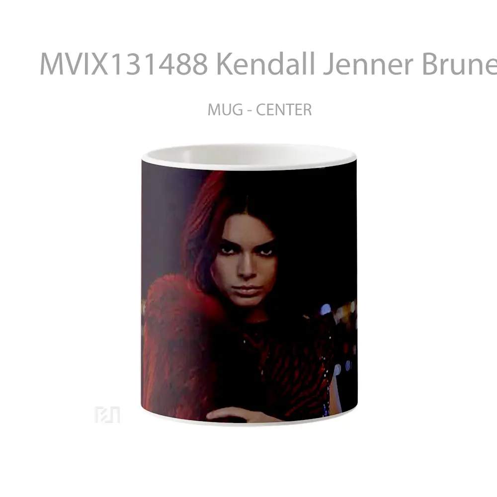 Mug Kendall Jenner Brunette Gelas Selebriti
