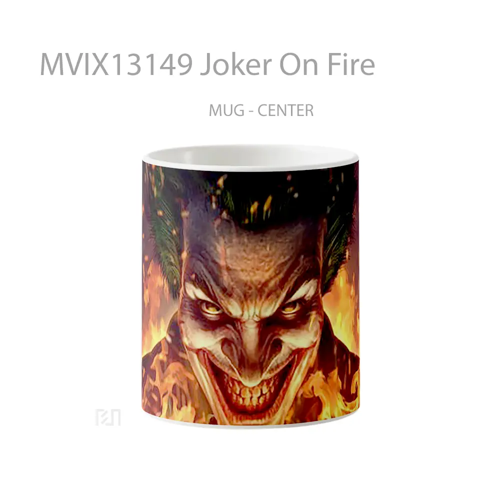 Mug Joker On Fire Gelas Superhero