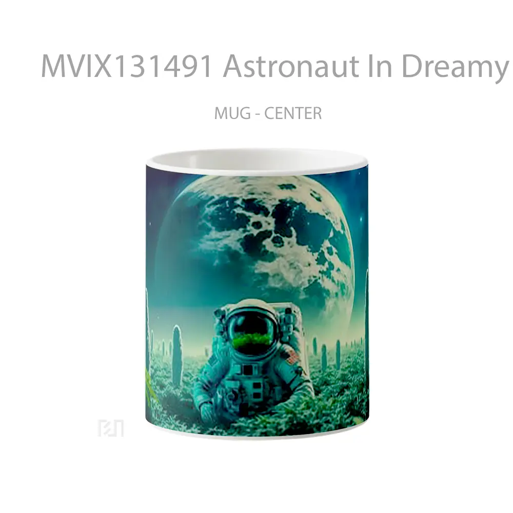 Mug Astronaut In Dreamy Land Gelas Astronomi