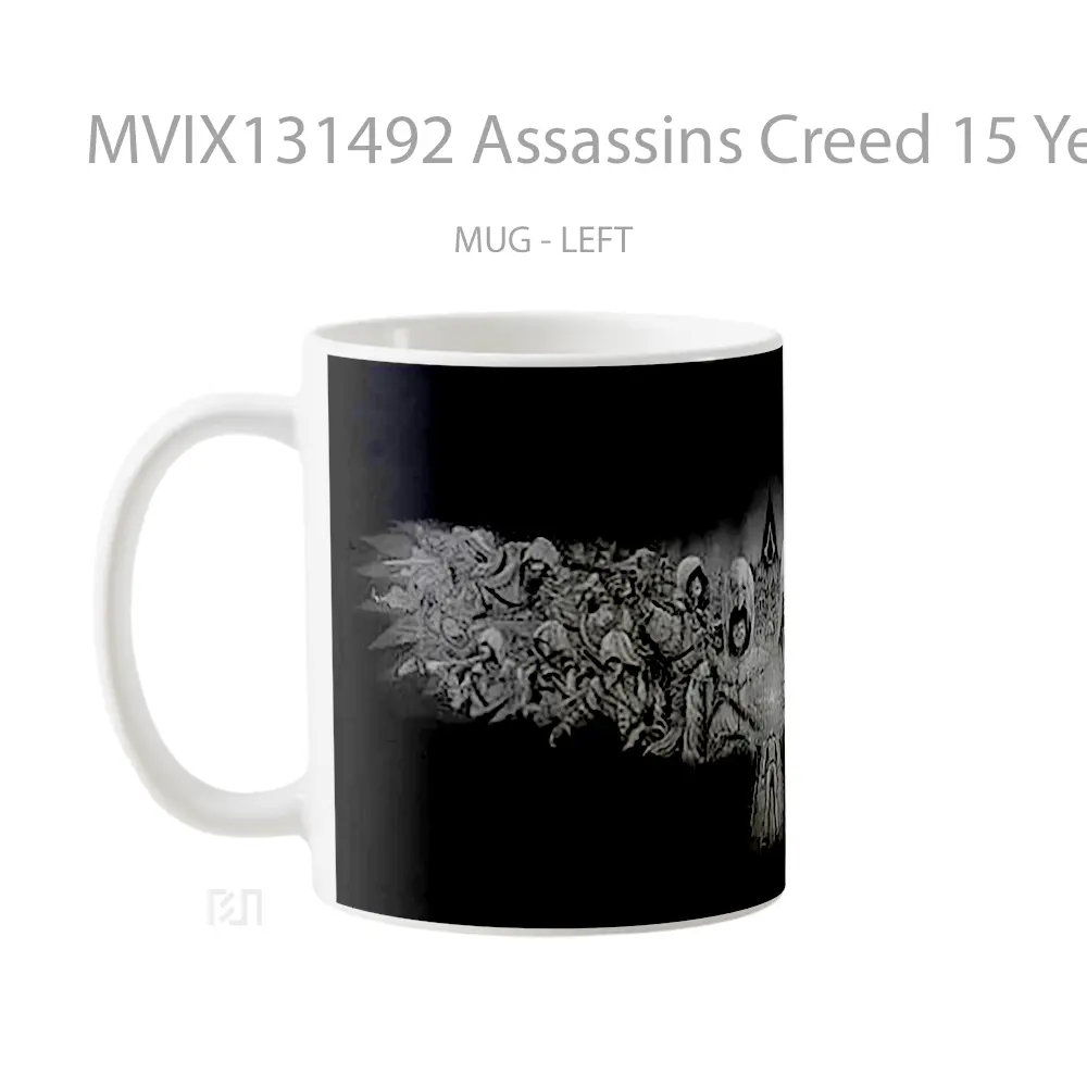 Mug Assassins Creed 15 Year Anniversary Cangkir Gamer - All-side / Desain