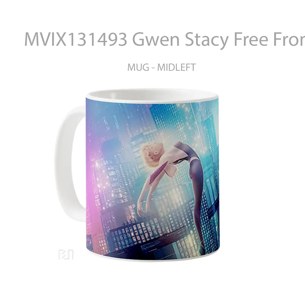 Mug Gwen Stacy Free From Freedom Gelas Superhero - All-side / Desain