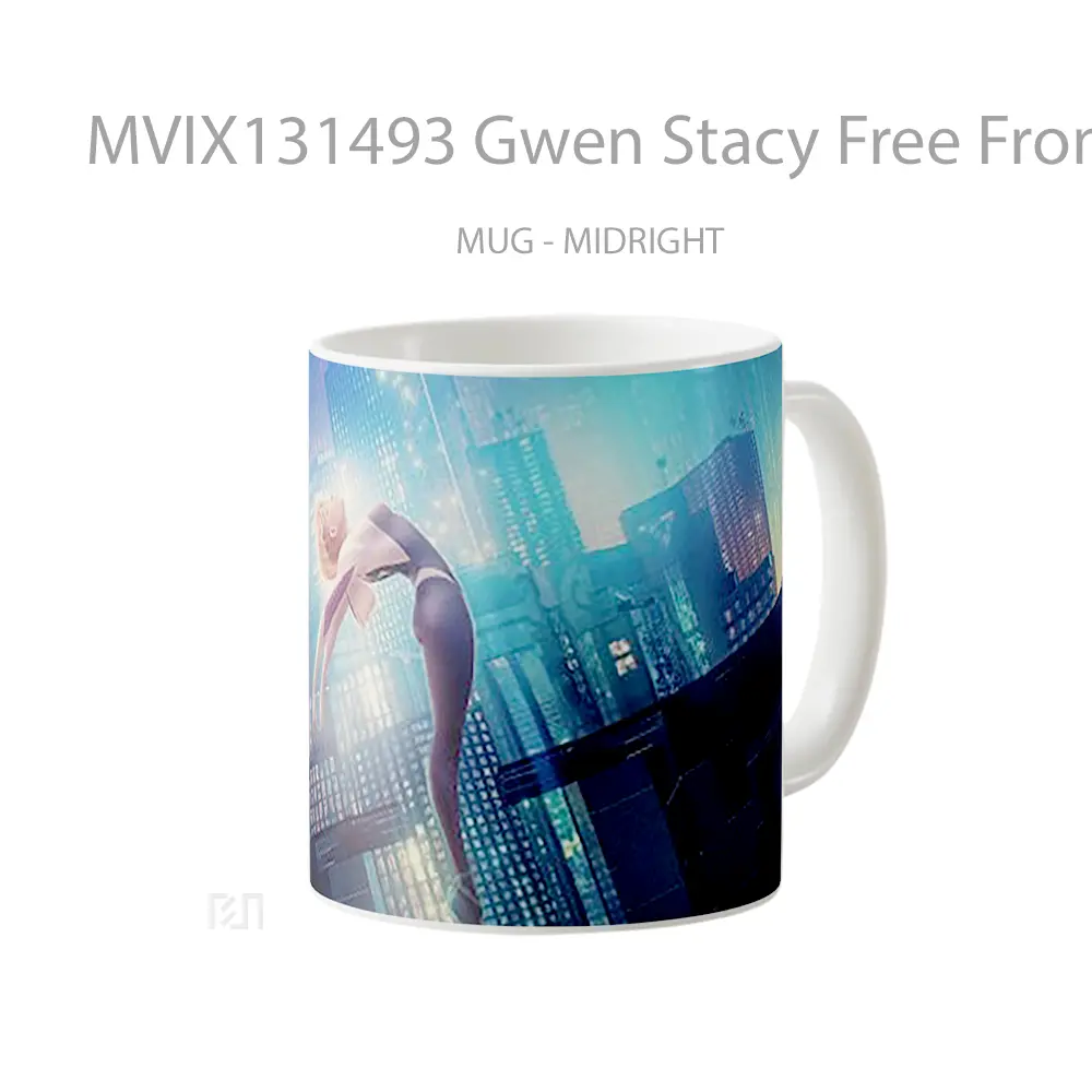 Mug Gwen Stacy Free From Freedom Gelas Superhero - All-side / Desain
