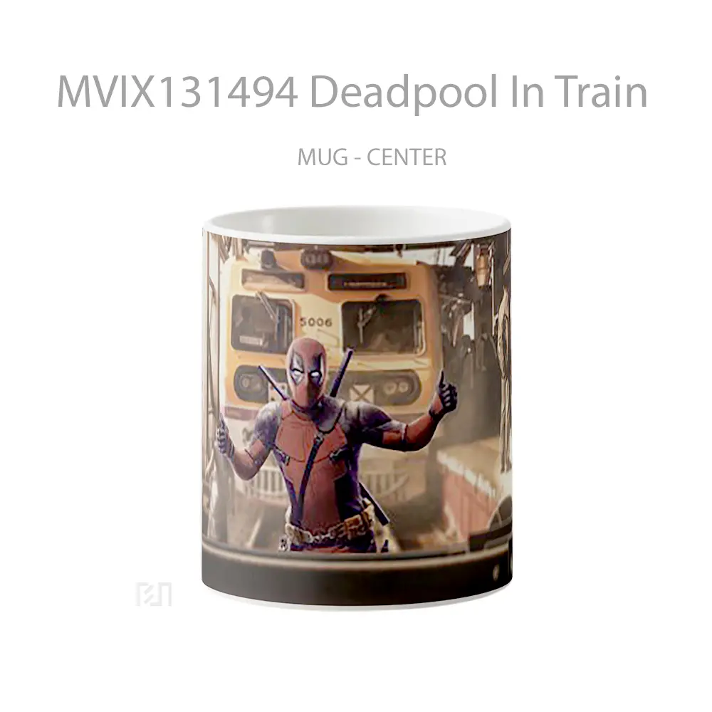 Mug Deadpool In Train Gelas Superhero