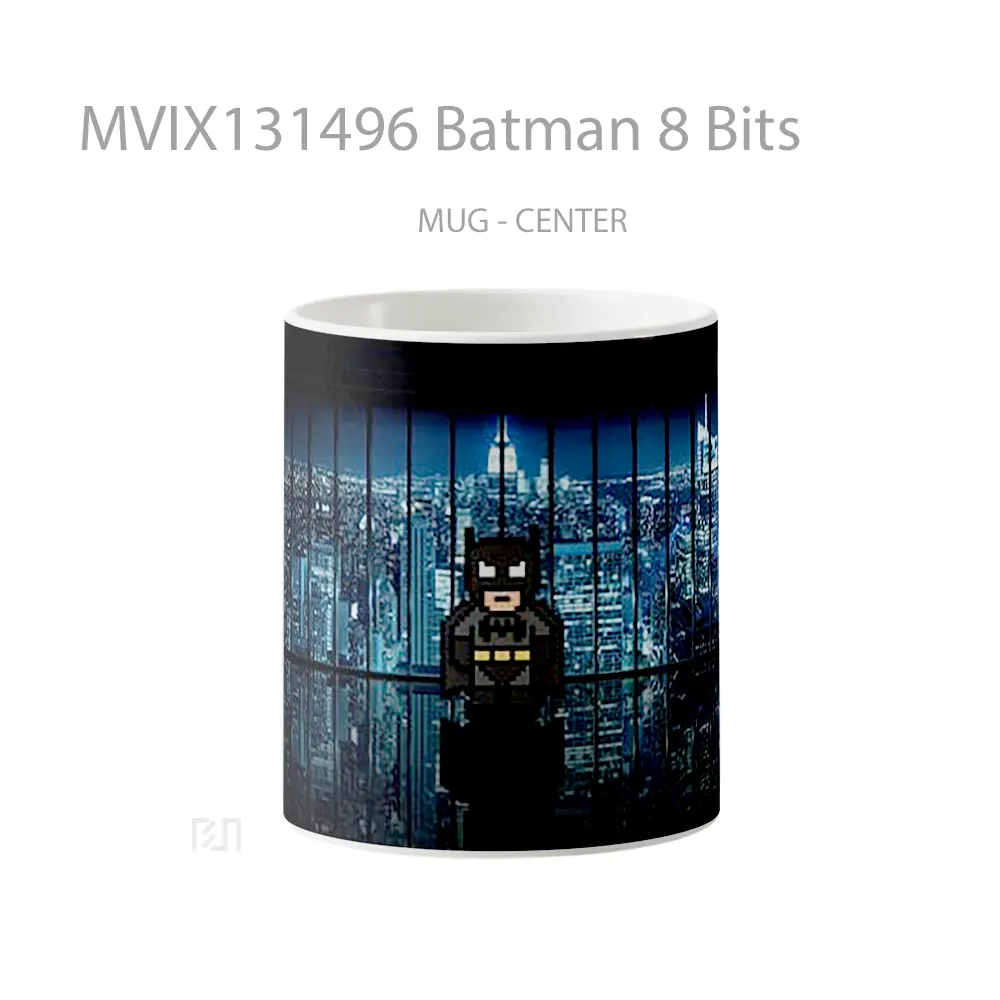 Mug Batman 8 Bits Gelas Superhero