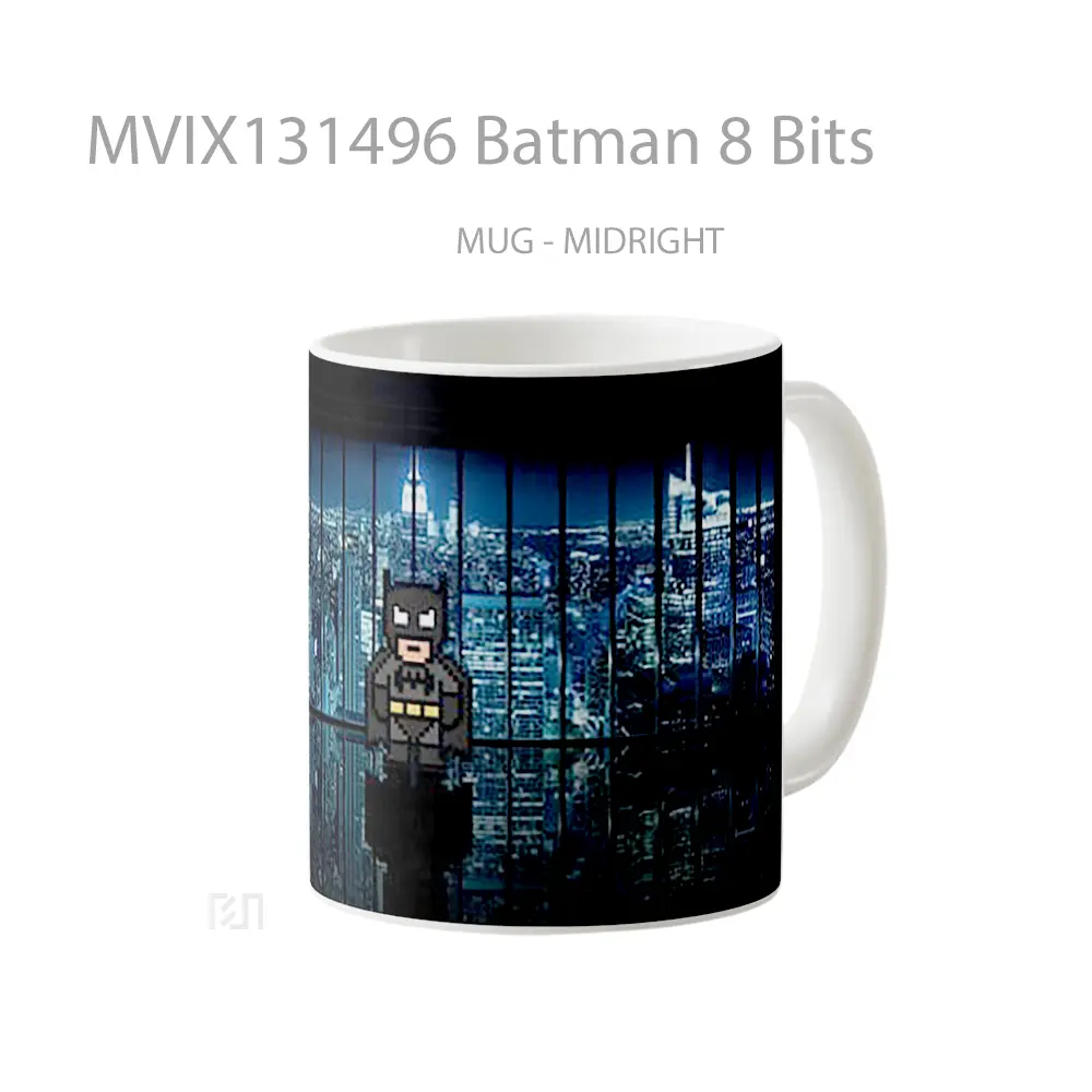 Mug Batman 8 Bits Gelas Superhero - All-side / Desain