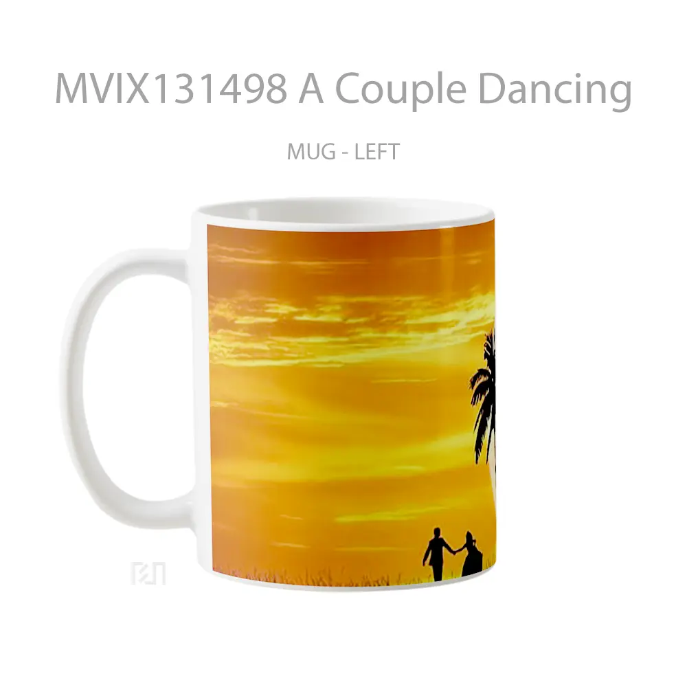 Mug A Couple Dancing Gelas Keramik Unik - All-side / Desain