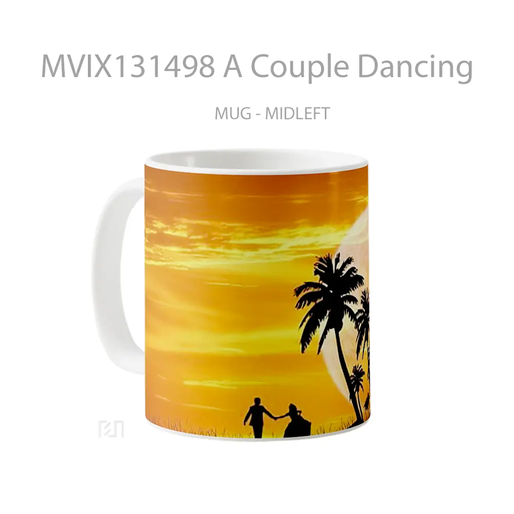 Mug A Couple Dancing Gelas Keramik Unik - All-side / Desain