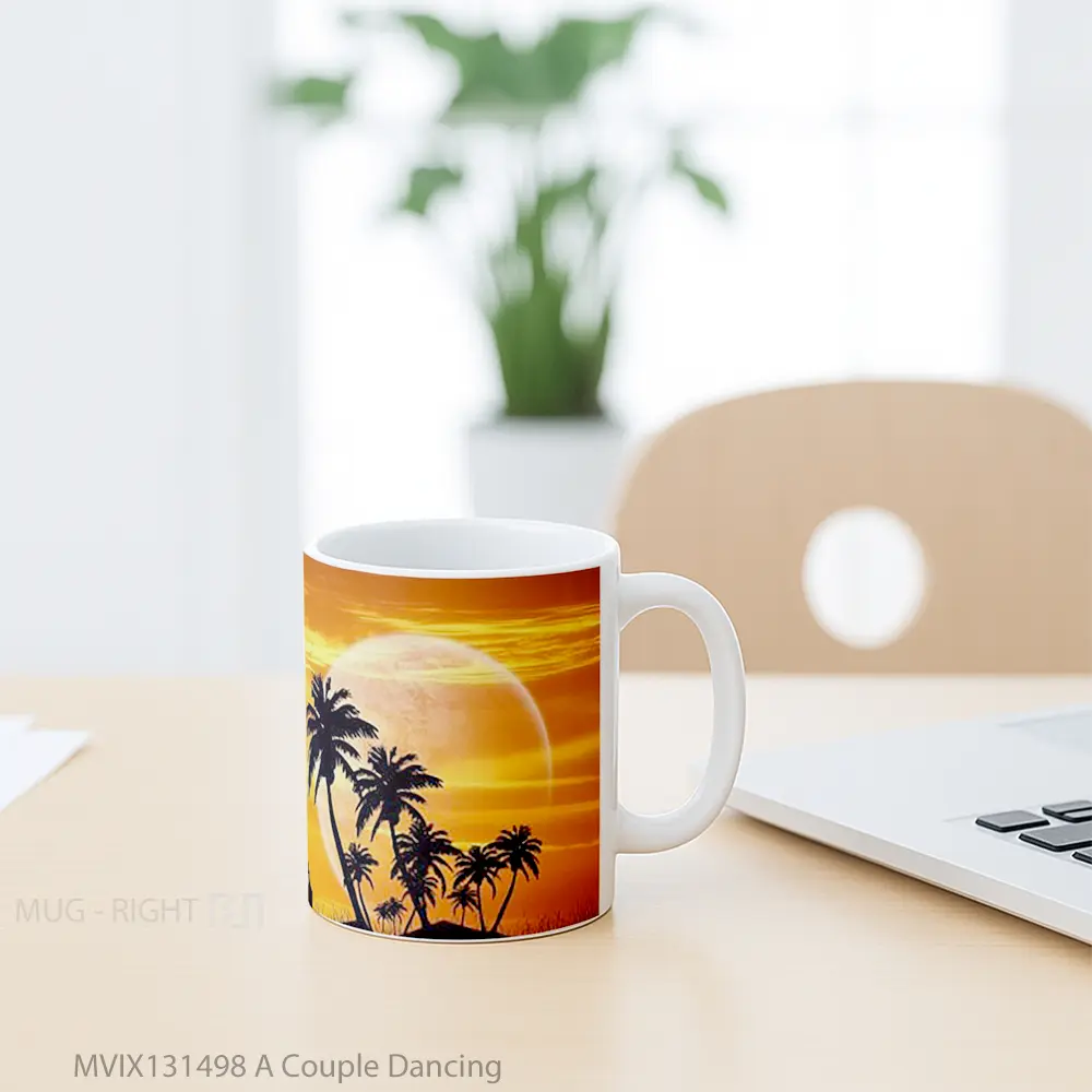 Mug A Couple Dancing Gelas Keramik Unik - All-side / Desain