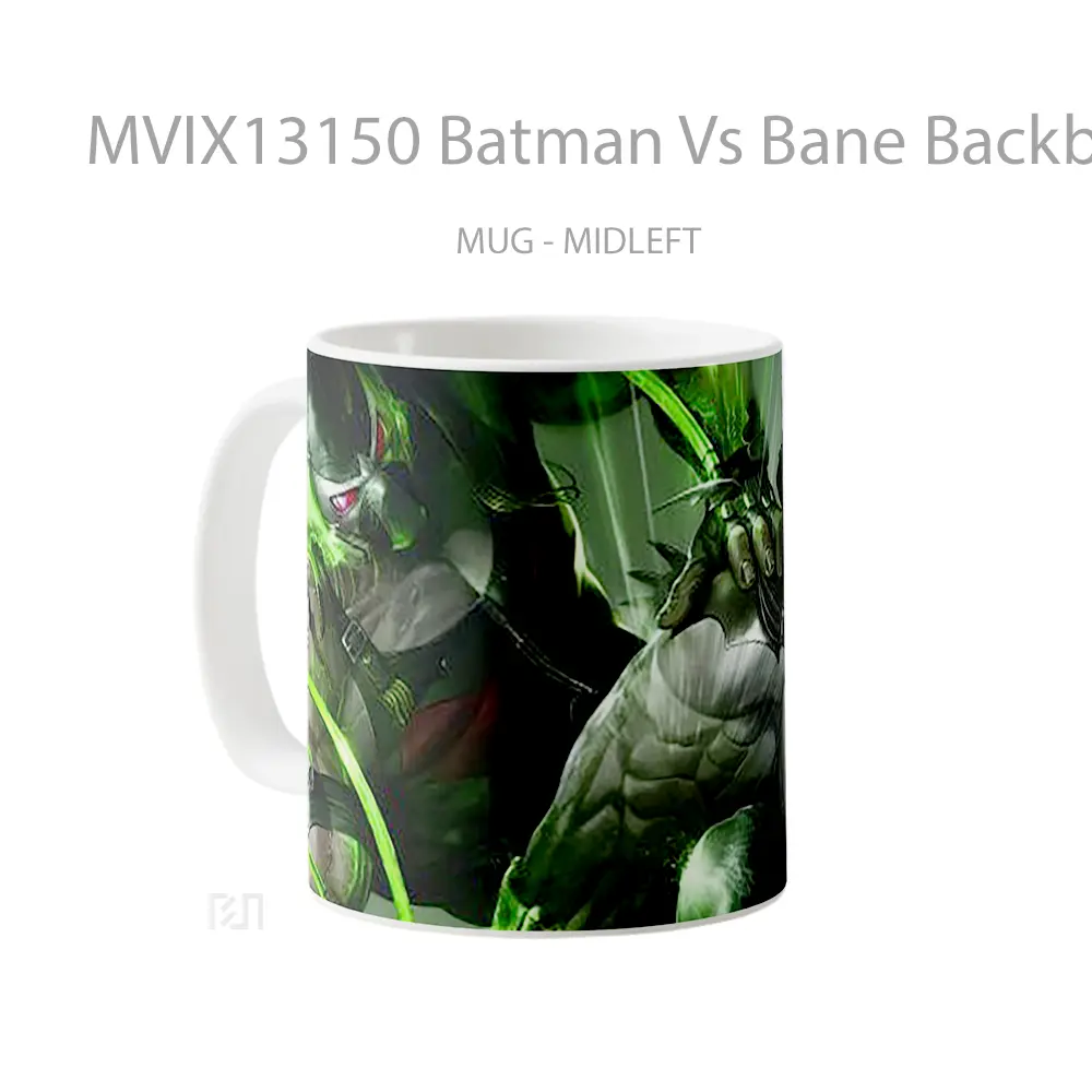 Mug Batman Vs Bane Backbreaker Gelas Superhero - All-side / Desain