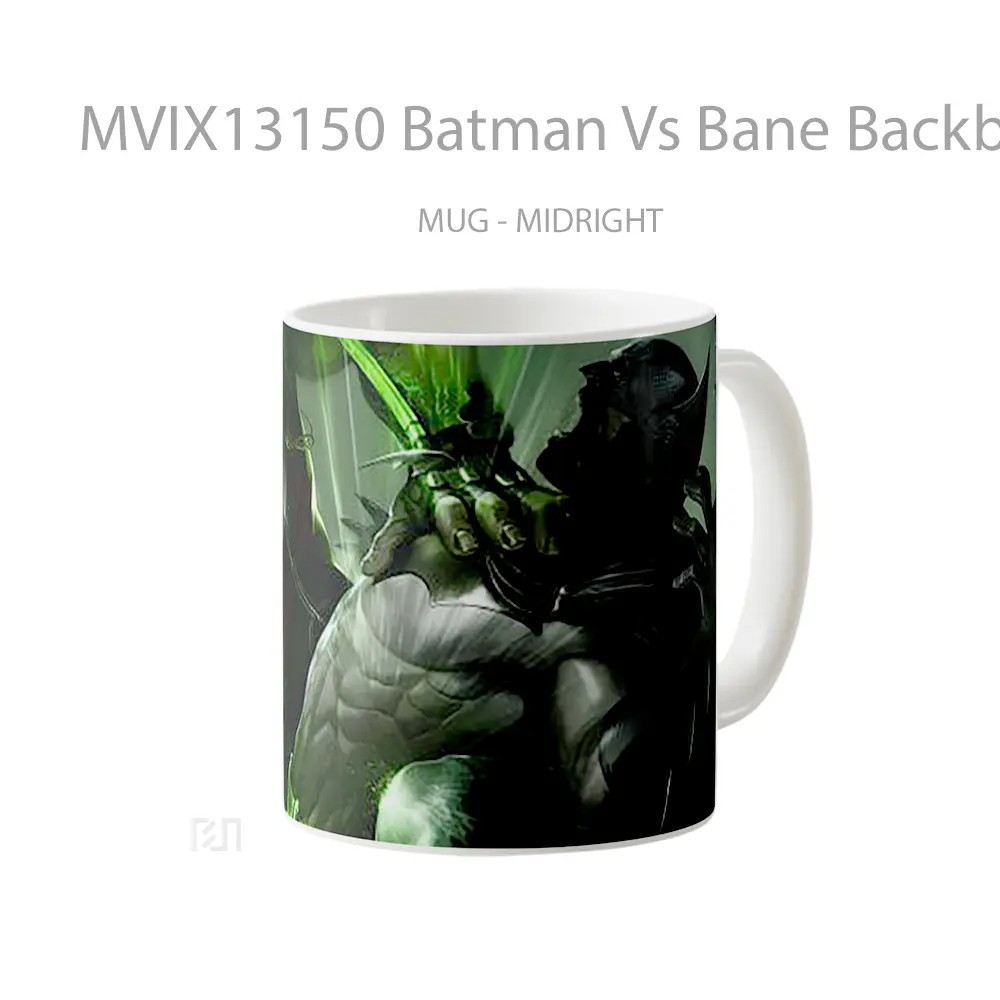Mug Batman Vs Bane Backbreaker Gelas Superhero - All-side / Desain