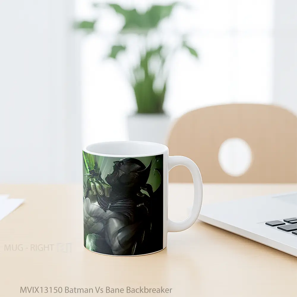 Mug Batman Vs Bane Backbreaker Gelas Superhero - All-side / Desain