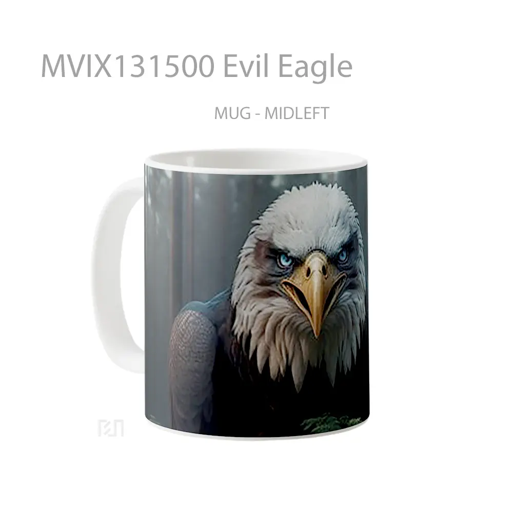 Mug Evil Eagle Gelas Hewan Lucu - All-side / Desain