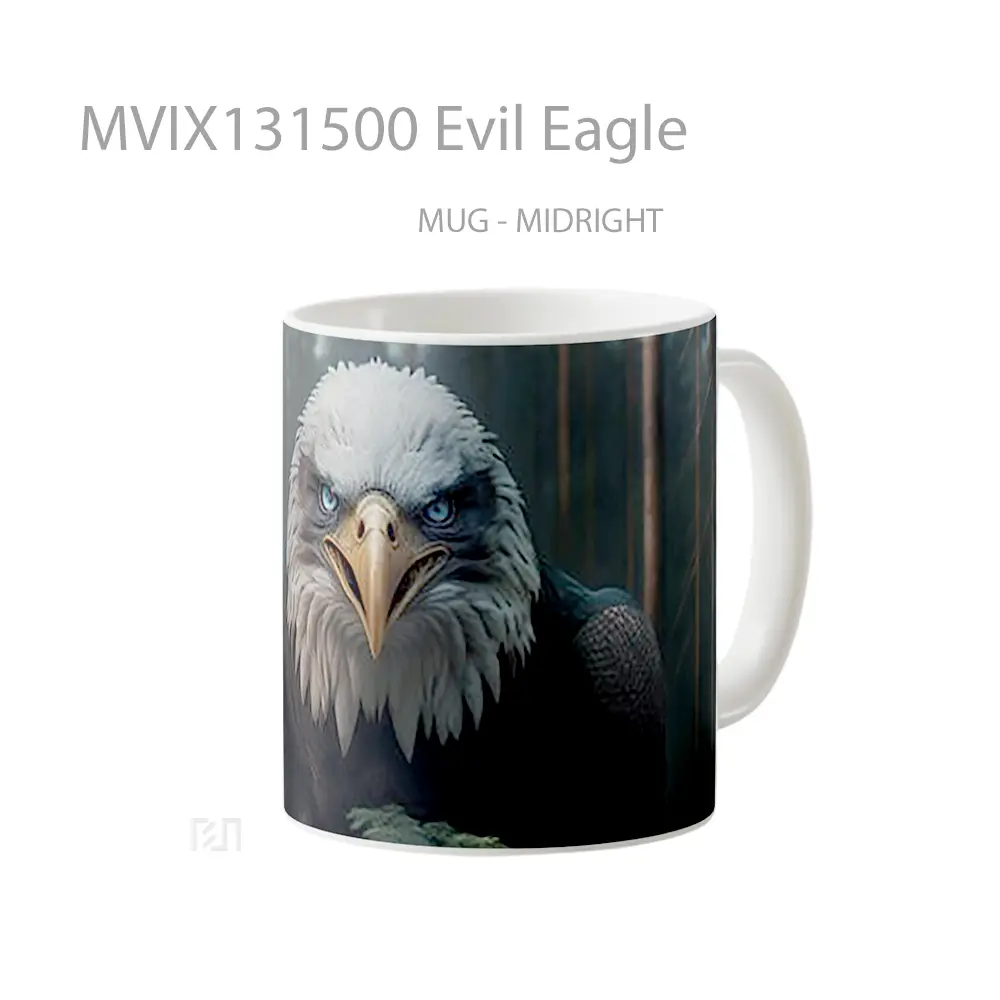Mug Evil Eagle Gelas Hewan Lucu - All-side / Desain