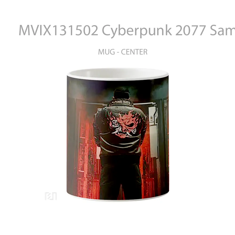 Mug Cyberpunk 2077 Samurai Guy Cangkir Gamer