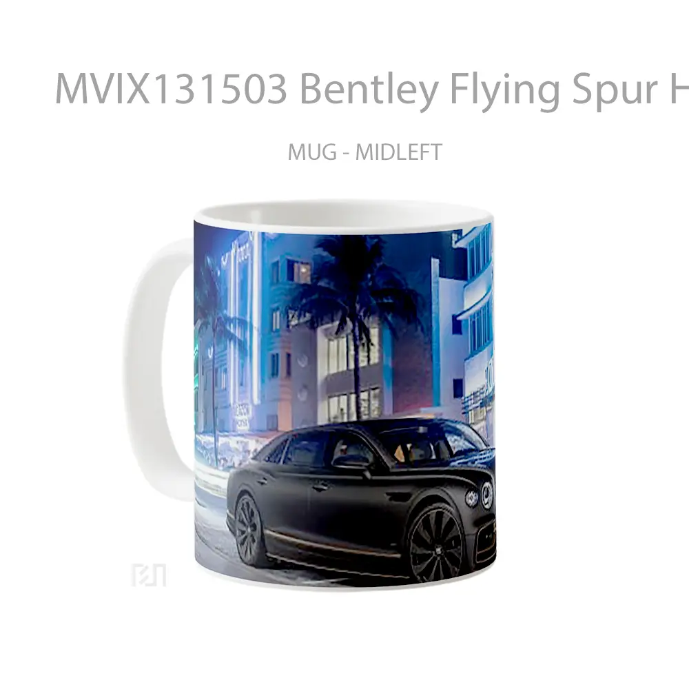 Mug Bentley Flying Spur Hybrid Cangkir Mobil - All-side / Desain