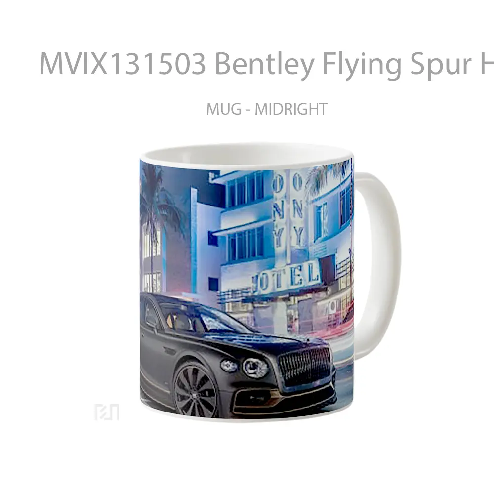 Mug Bentley Flying Spur Hybrid Cangkir Mobil - All-side / Desain