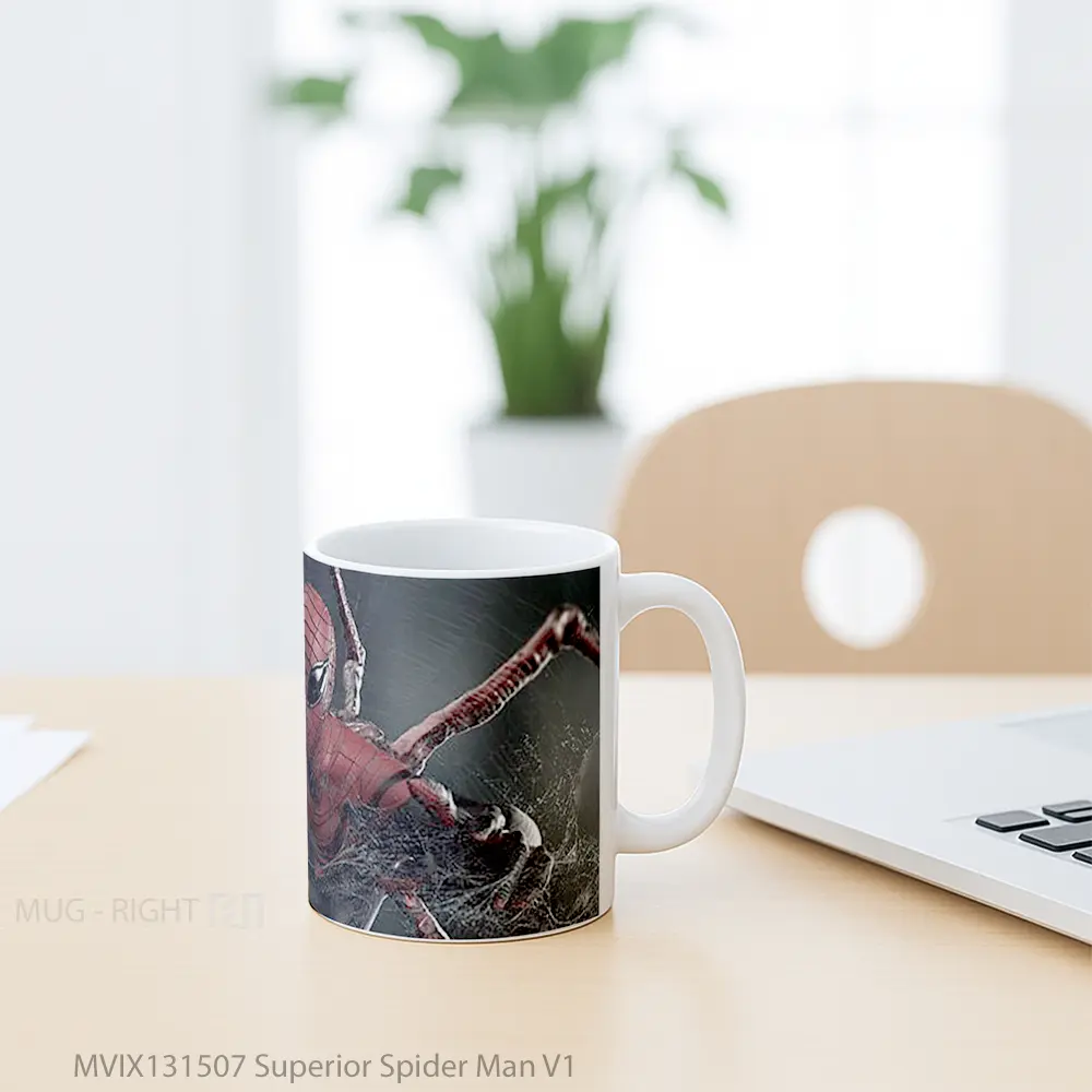 Mug Superior Spider Man V1 Gelas Superhero - All-side / Desain