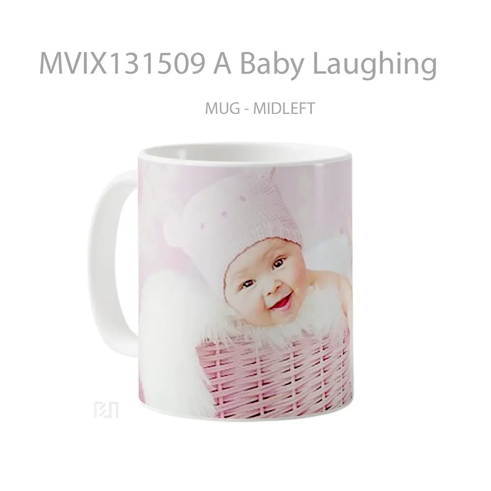 Mug A Baby Laughing Gelas Keramik Unik - All-side / Desain