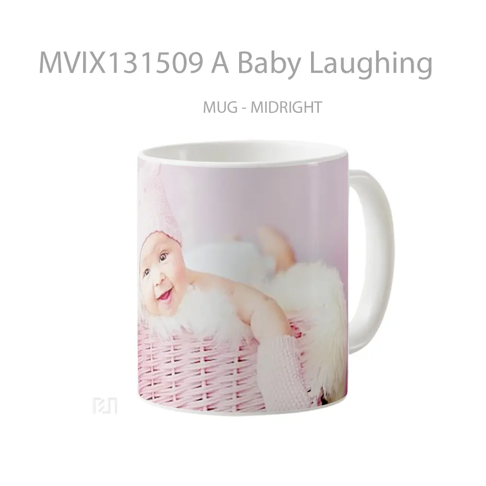 Mug A Baby Laughing Gelas Keramik Unik - All-side / Desain