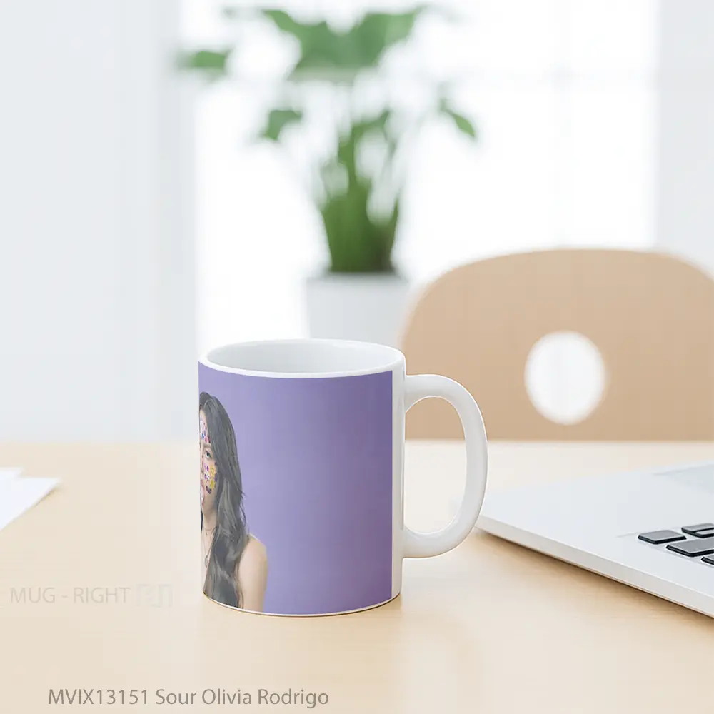 Mug Sour Olivia Rodrigo Gelas Selebriti - All-side / Desain