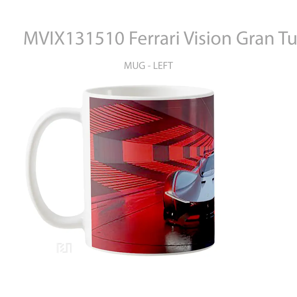 Mug Ferrari Vision Gran Turismo V1 Gelas Superhero - All-side / Desain