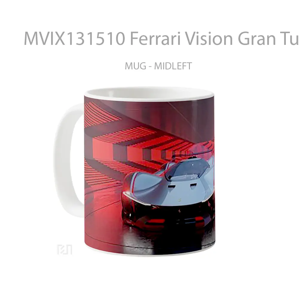 Mug Ferrari Vision Gran Turismo V1 Gelas Superhero - All-side / Desain