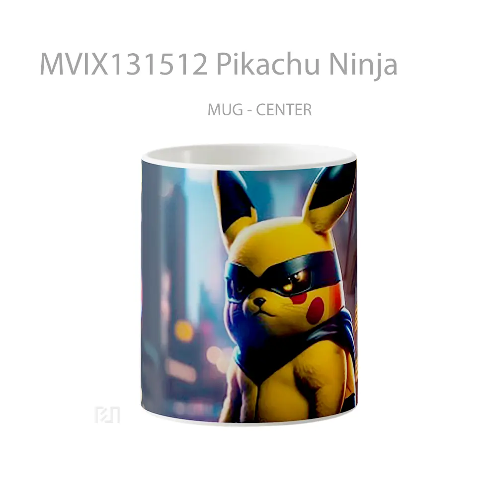 Mug Pikachu Ninja Gelas Keramik Unik