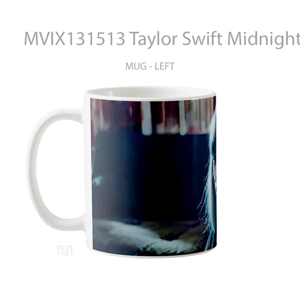 Mug Taylor Swift Midnights Gelas Selebriti - All-side / Desain