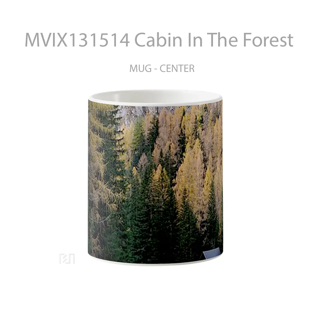 Mug Cabin In The Forest Gelas Pemandangan Alam