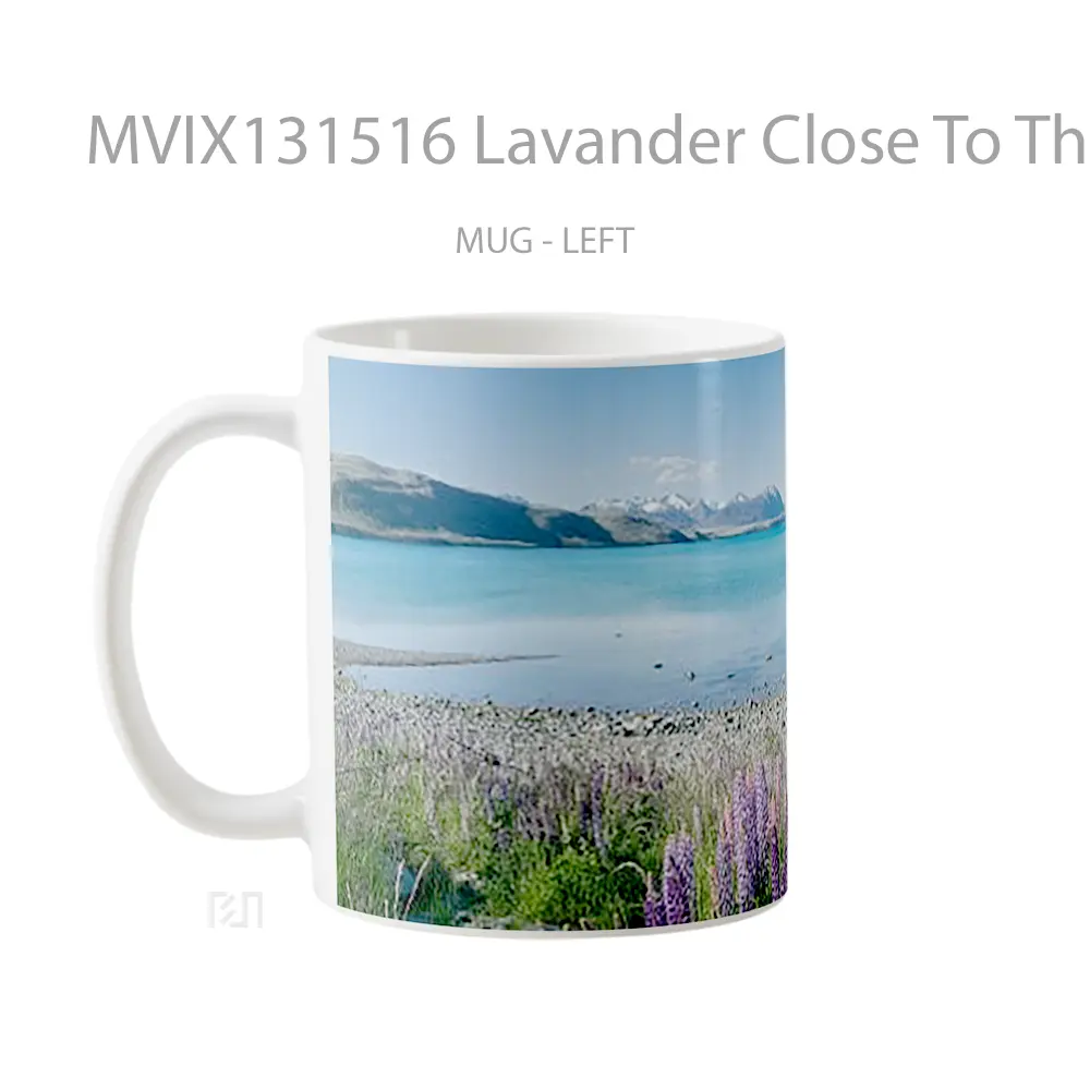 Mug Lavander Close To The Beach Gelas Pemandangan Alam - All-side / Desain