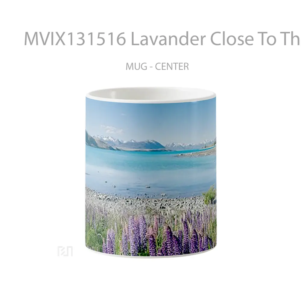Mug Lavander Close To The Beach Gelas Pemandangan Alam