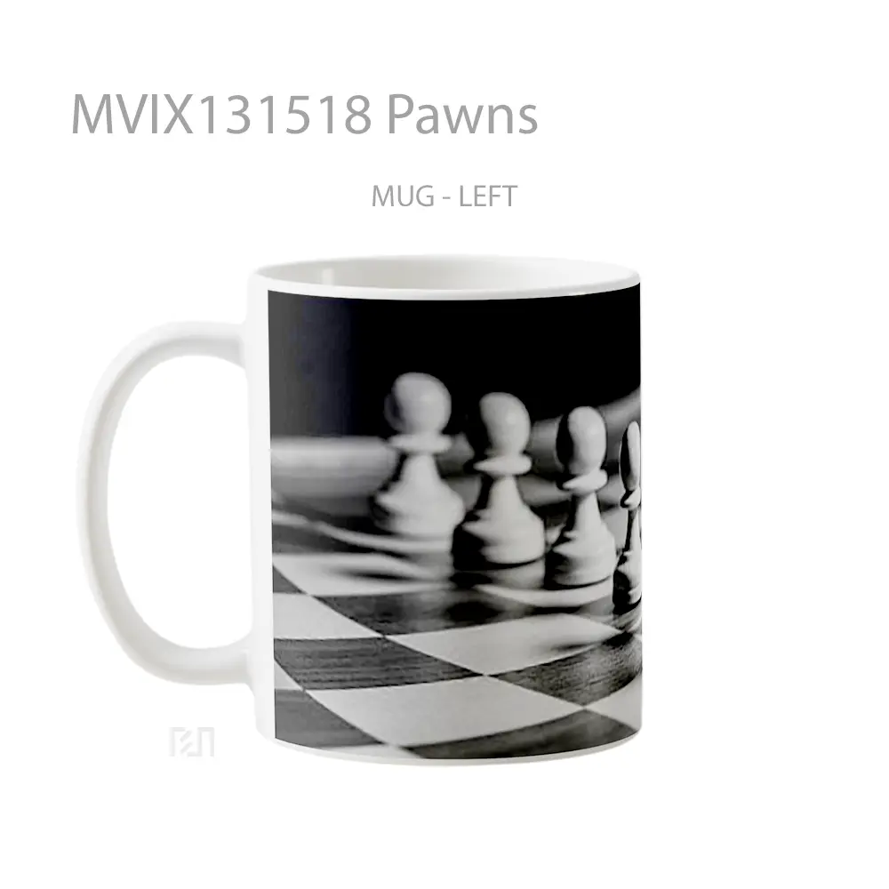 Mug Pawns Gelas Keramik Unik - All-side / Desain